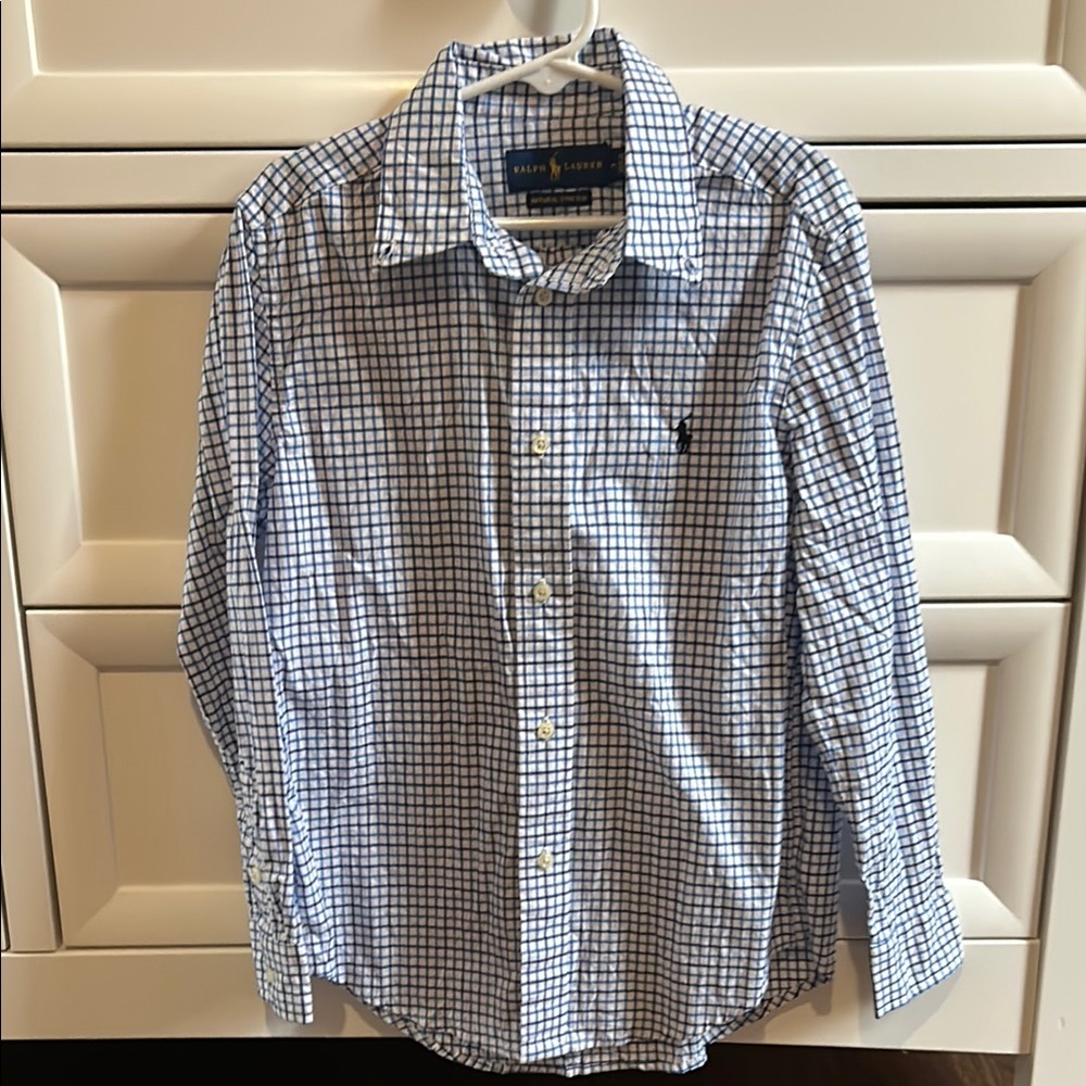 Ralph Lauren Kids Blue Checkered Shirt